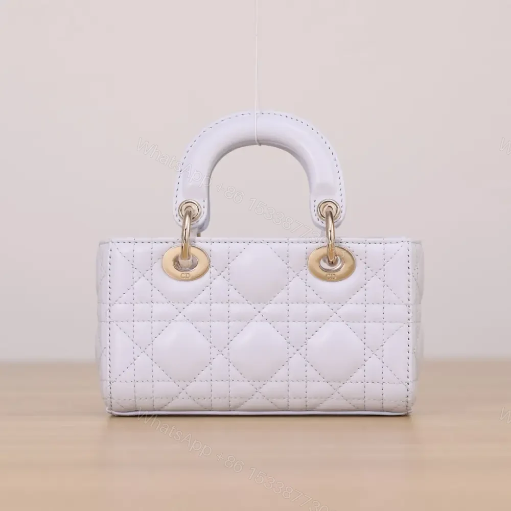 View 2 of 高仿Dior*LadyDJoy系列S0910M26Z小羊皮戴妃包藍色Mini免檢版