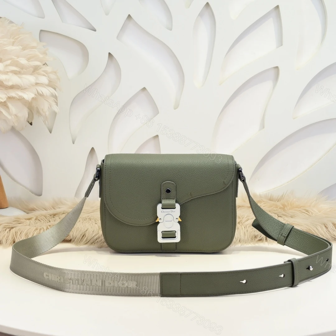 Dior 高仿 Safari Oblique老花翻蓋斜背包軍綠配色 — view 1