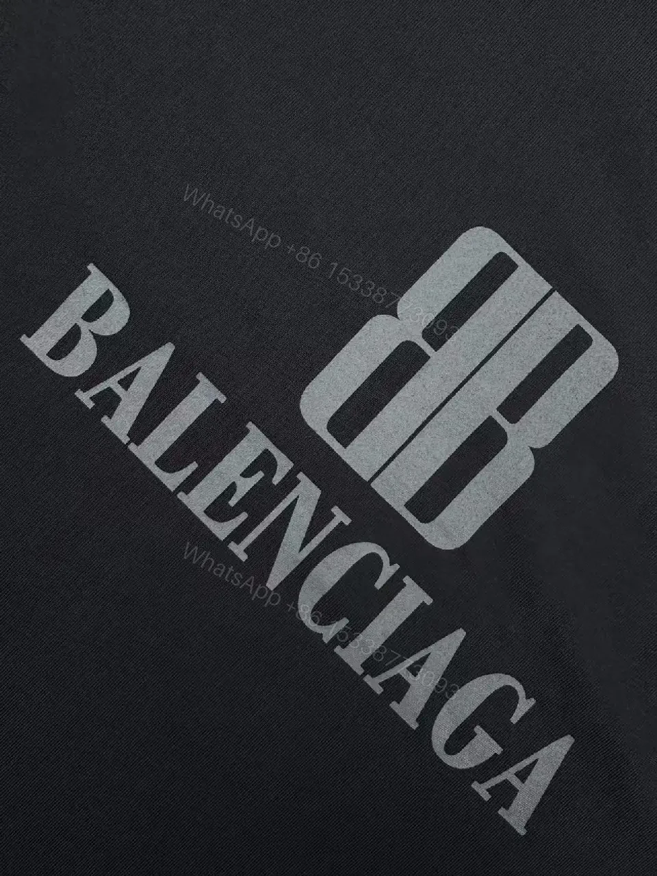 View 2 of Navy Cotton Logo Tee - Premium Streetwear Essential