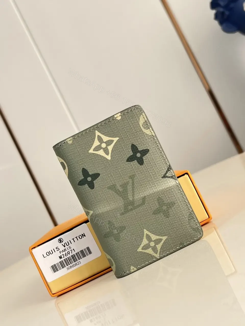 Monogram Shine Wallet: Compact, Luxe Card Holder — view 1