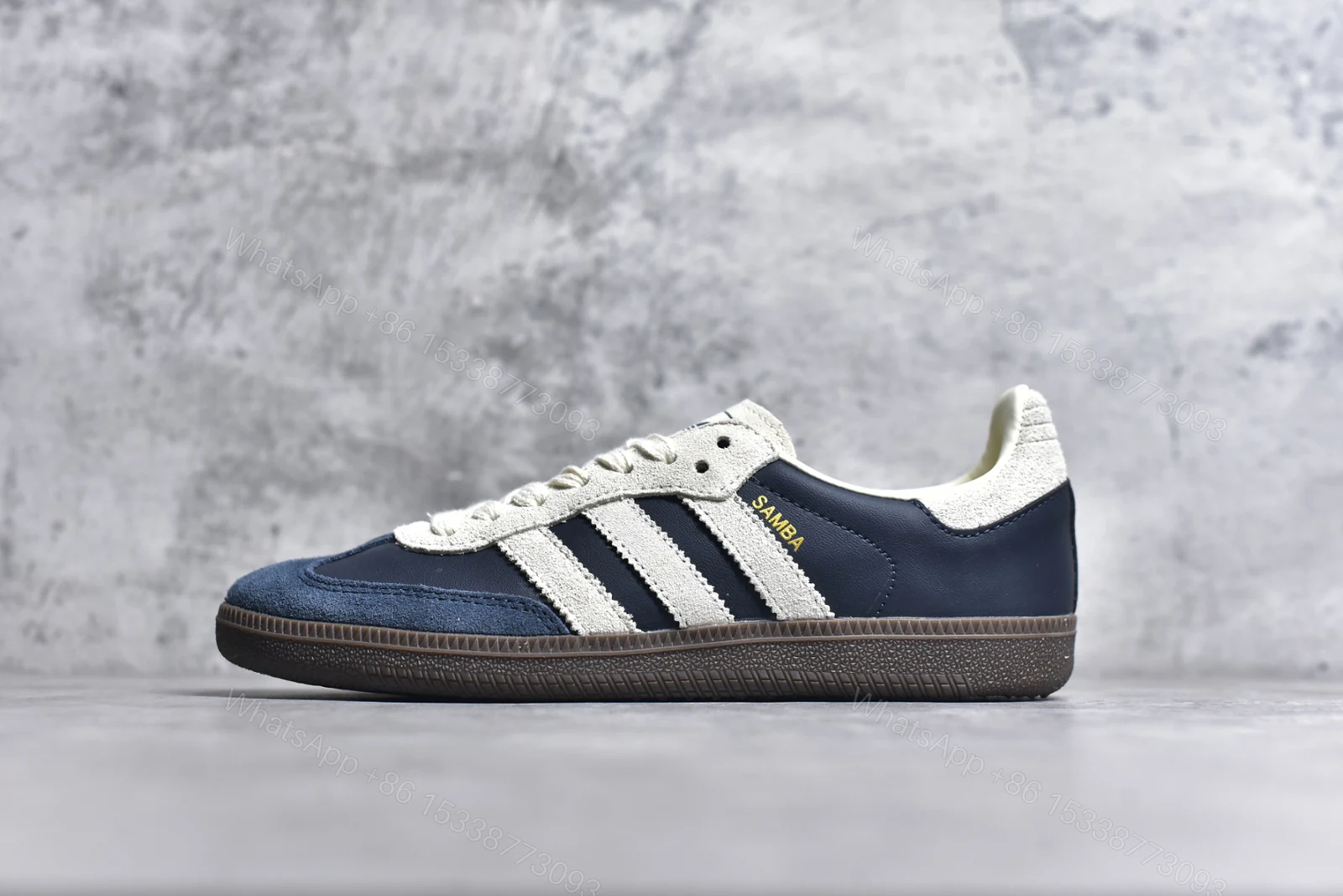 Adidas Samba OG Aurora Ink Cream White Reps — view 1
