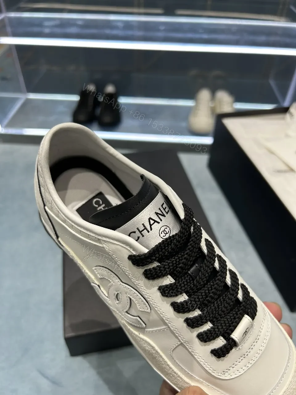 View 4 of White Leather Sneaker, Minimalist Luxe, All-Day Comfort, Premium Streetwear Sneaker