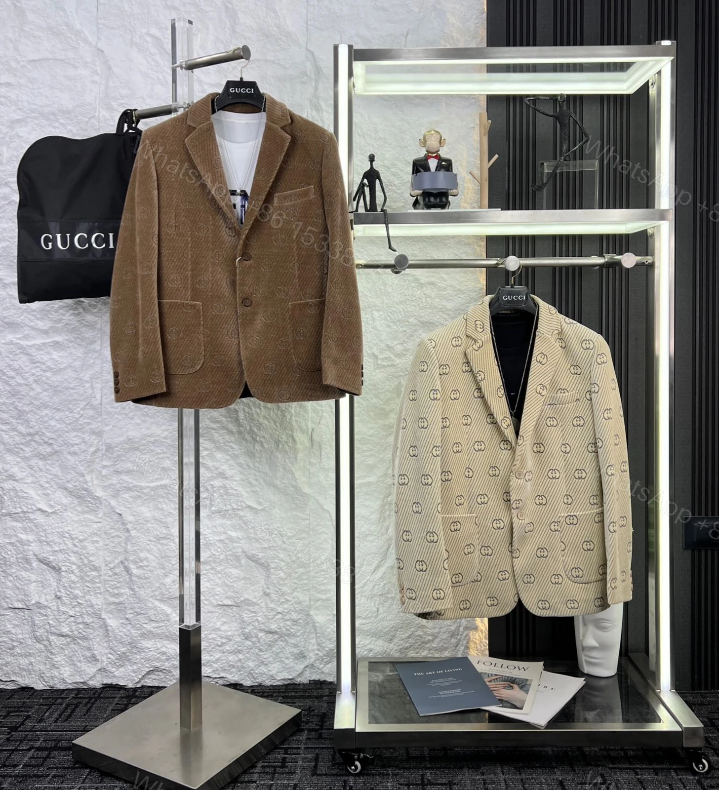 View 6 of First Copy Gucci Imported Fabric Blazer