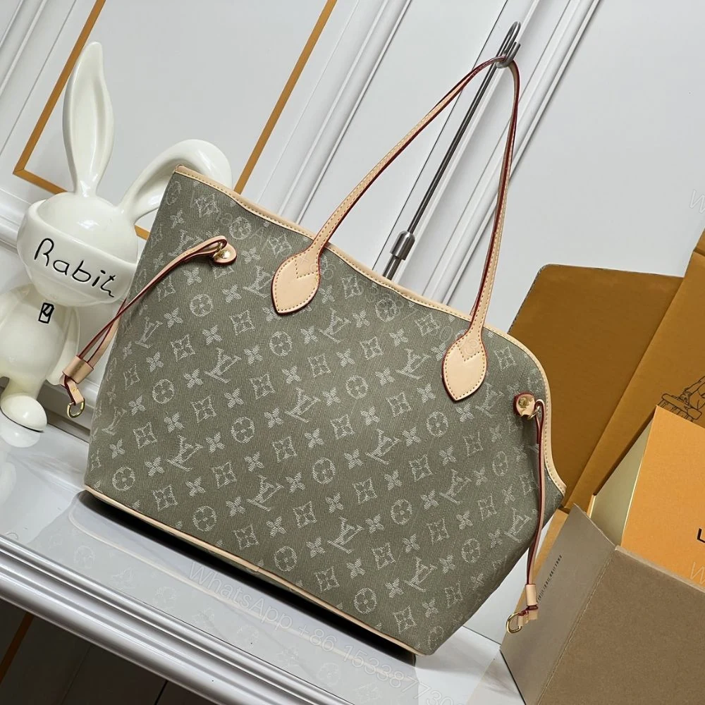 View 5 of Louis Vuitton Neverwoof MM Khaki Denim 31Cm