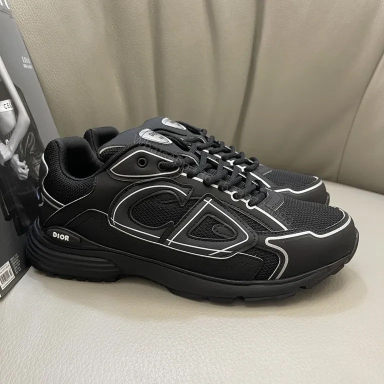 View 2 of Chic Tech-Textured Sneakers: Dior-Inspired, All-Day Comfort