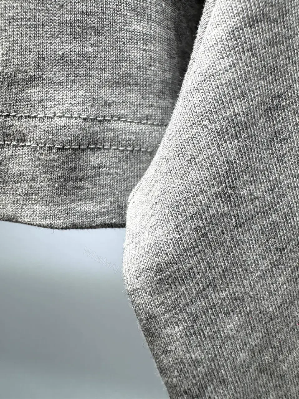 View 5 of Relaxed Grey Cotton Tee — Subtle Logo, Everyday Lux