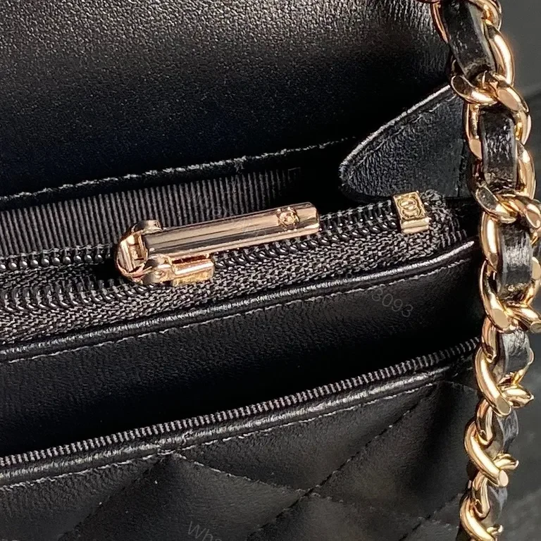 View 3 of Chanel-Inspired Quilted Leather Flap Bag: Modern Luxury