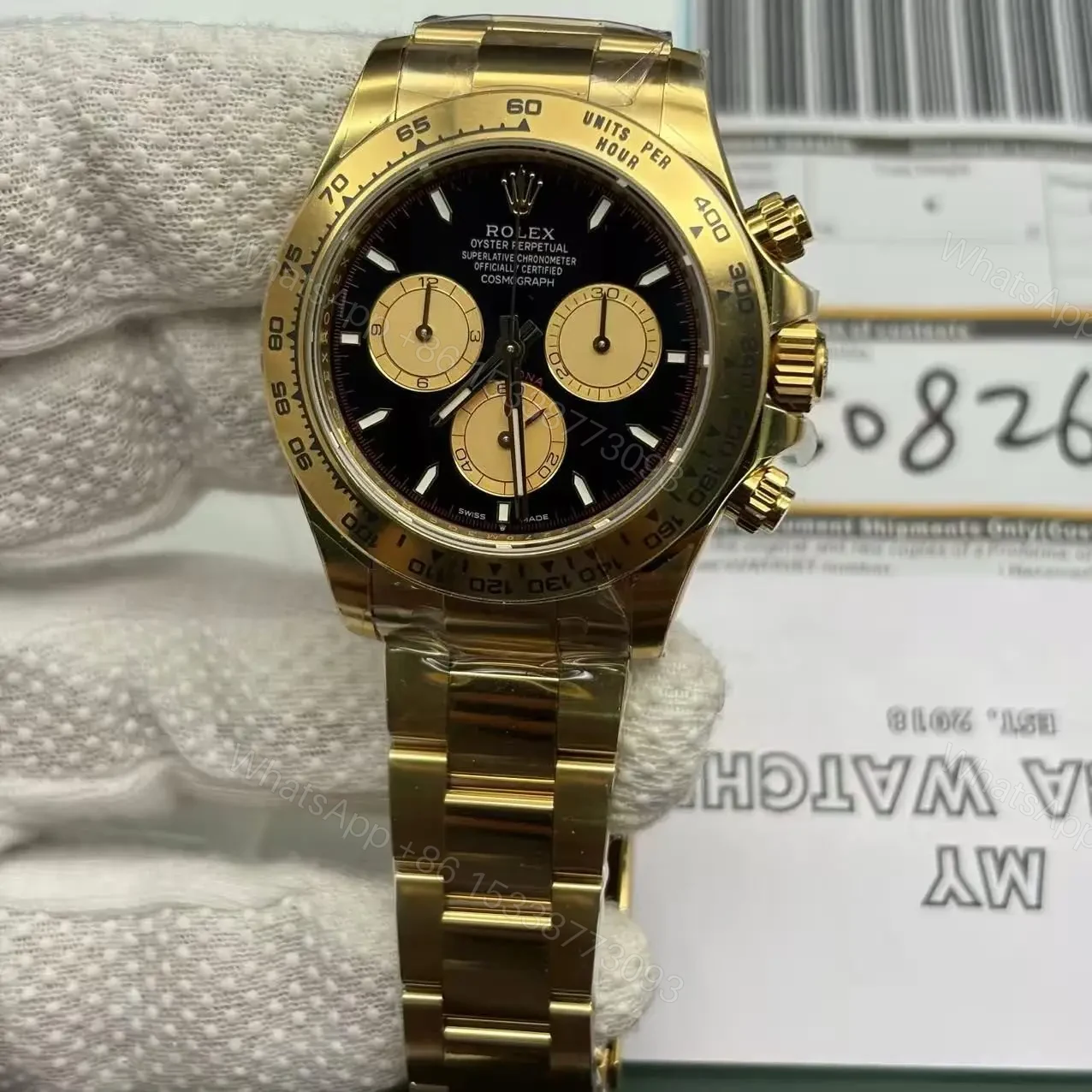 View 3 of Superclone Rolex Daytona Intense black Dial 126508