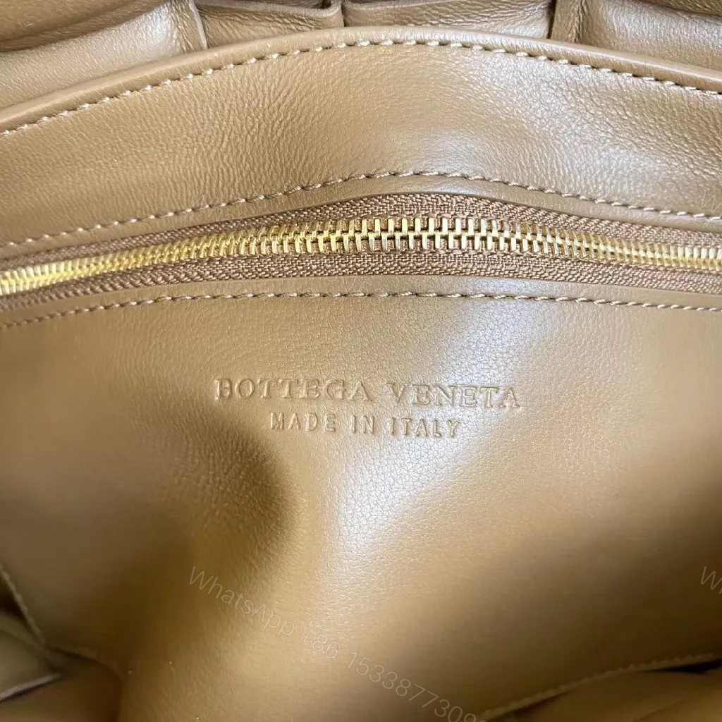 View 7 of Warm Caramel Quilted Leather Crossbody Bag, Modern Minimalist