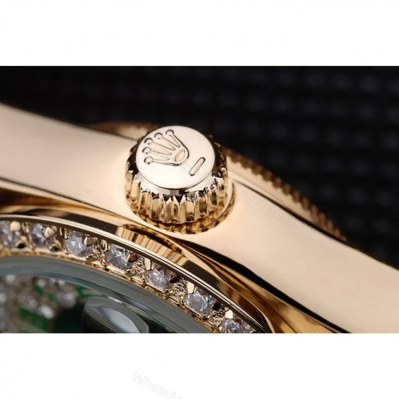 View 7 of Replica Rolex Datejust Green Dial RL39 28 mm