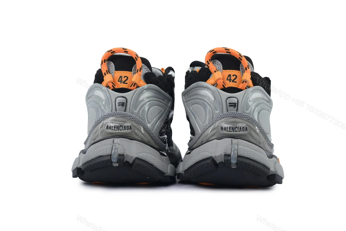 View 2 of Balenciaga Runner 7Sneaker 'Black Fluo Orange'72774 W3RNY 1878