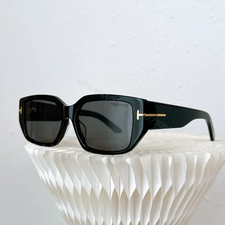 View 8 of White Frame Tom Ford Sunglasses: Bold, All-Day Comfort
