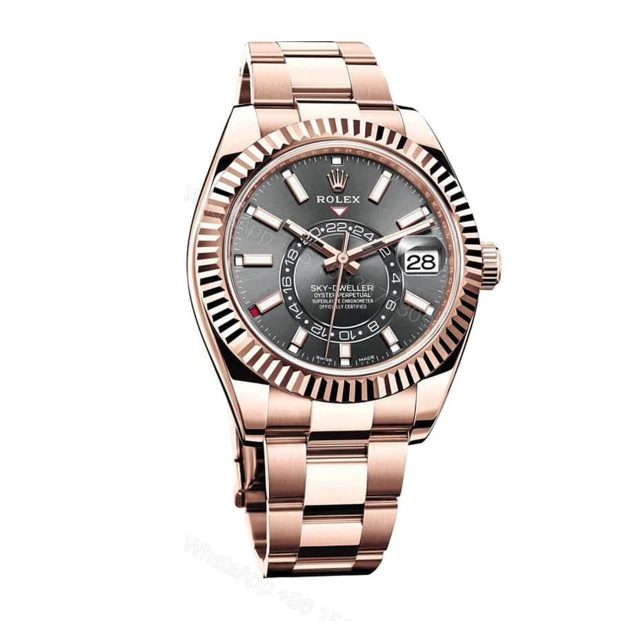 View 2 of Rolex Sky-Dweller 326935-0007 Super Clone : Everose Gold Rhodium Dial 42mm