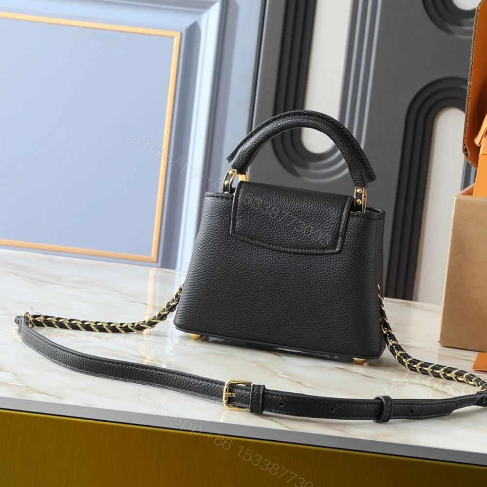 View 5 of Louis Vuitton Capucines Mini Black 21Cm