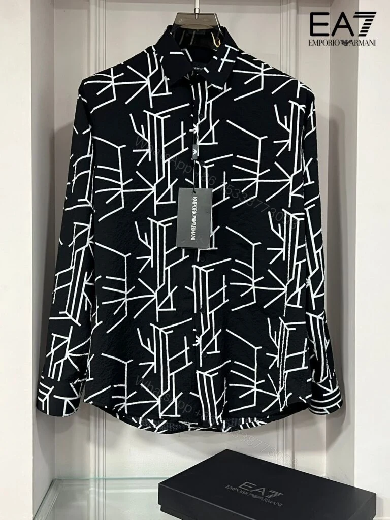 BUY FIRST COPY EMPORIO ARMANI PREMIUM ORIGINAL 2025 CHECK SHIRTS — view 1