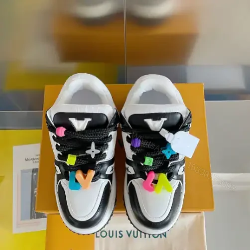 View 5 of LOUIS VUITTON LV TRAINER MAXI SNEAKERS IN BLACK AND WHITE – LSVT337