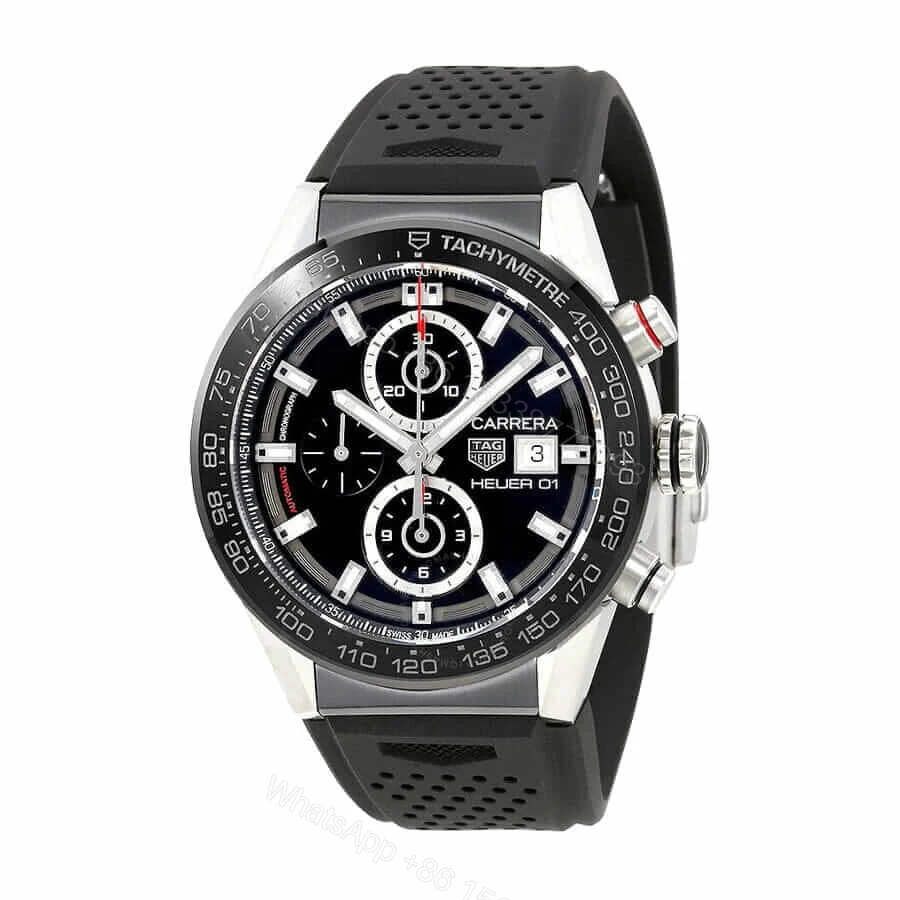 View 2 of TAG Carrera Black Rubber Super Clone