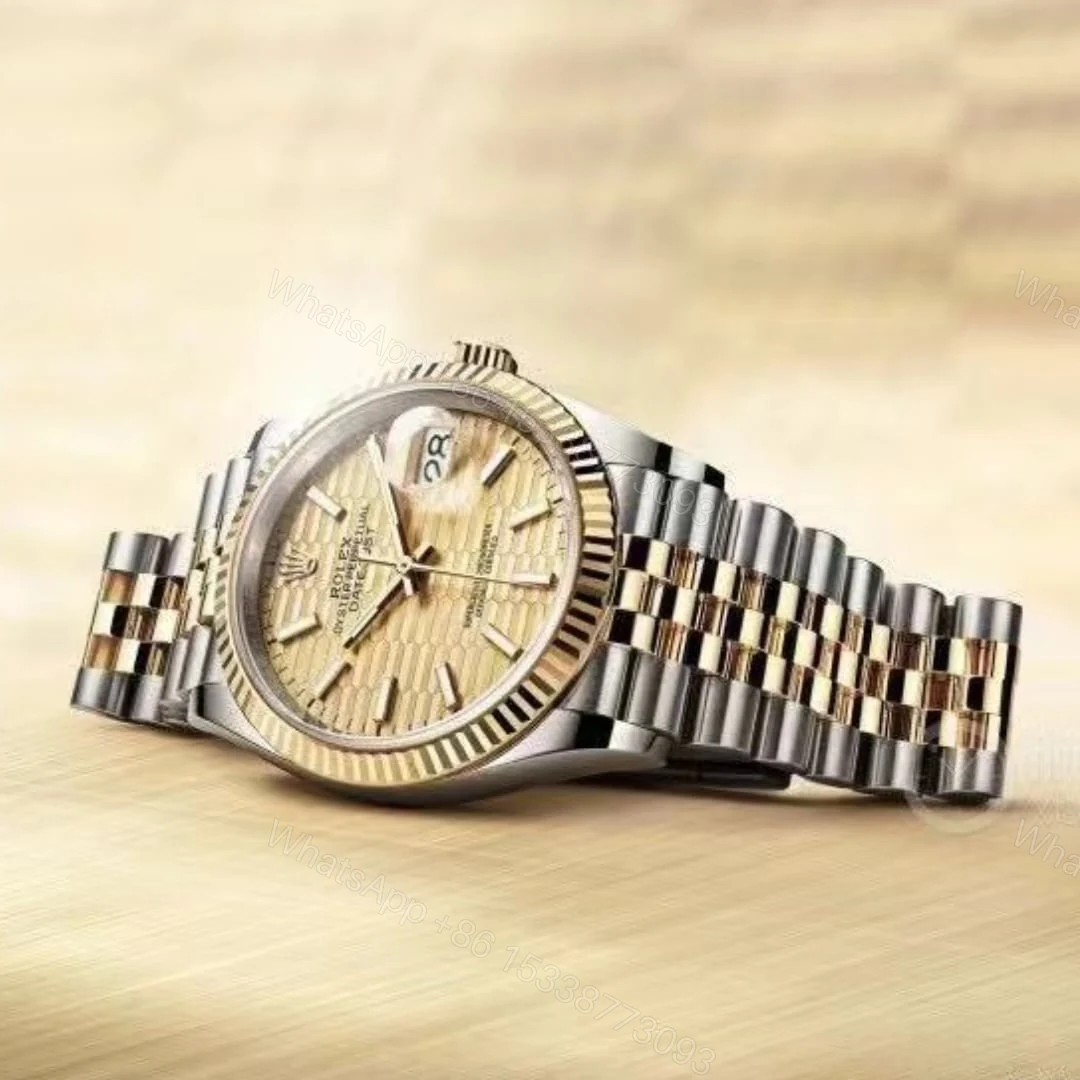 View 2 of Rolex Oyster Datejust Oystersteel Gold Fluted Dial Yellow Gold 36Mm