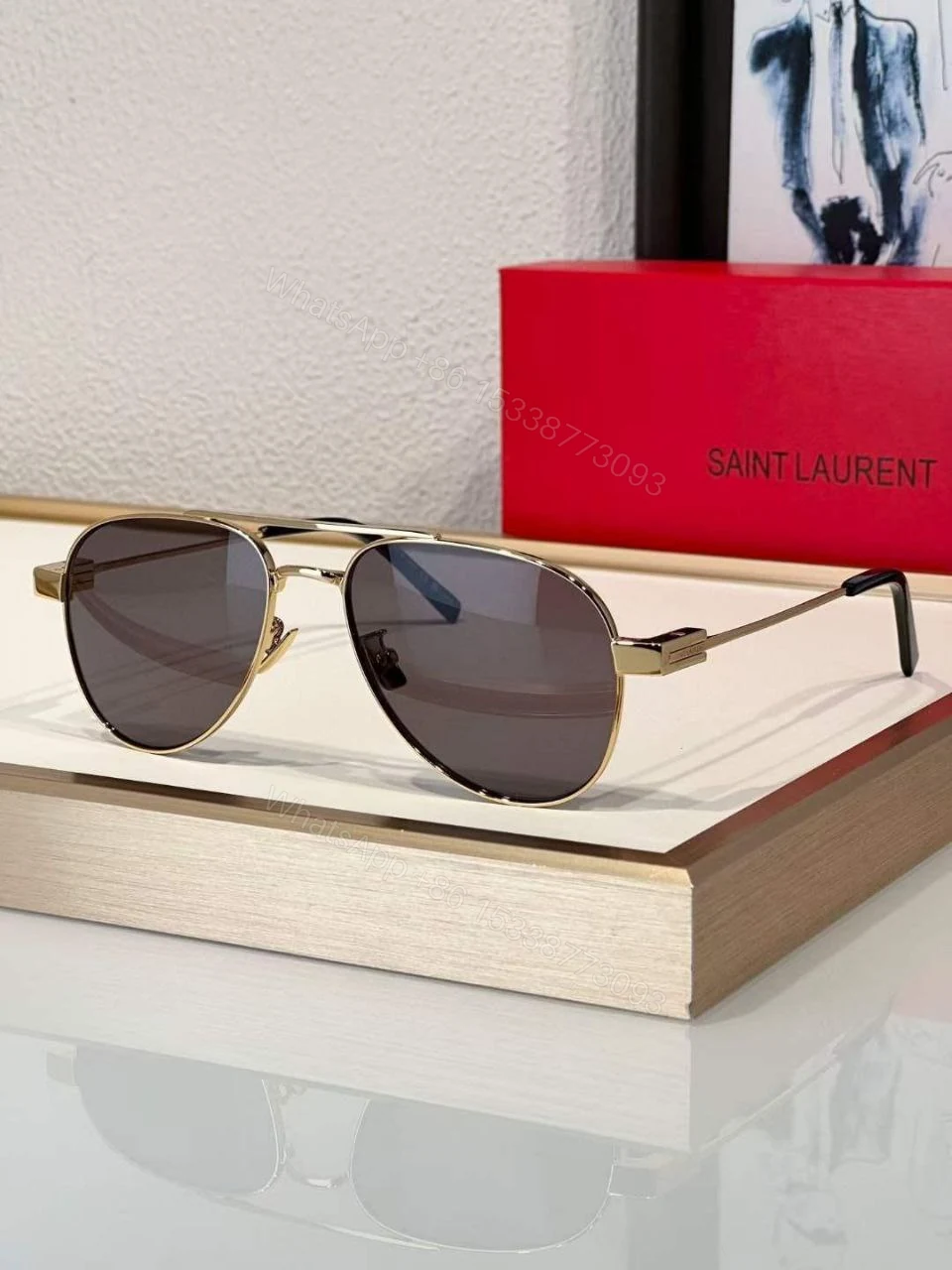 View 3 of Saint Laurent sunglasses