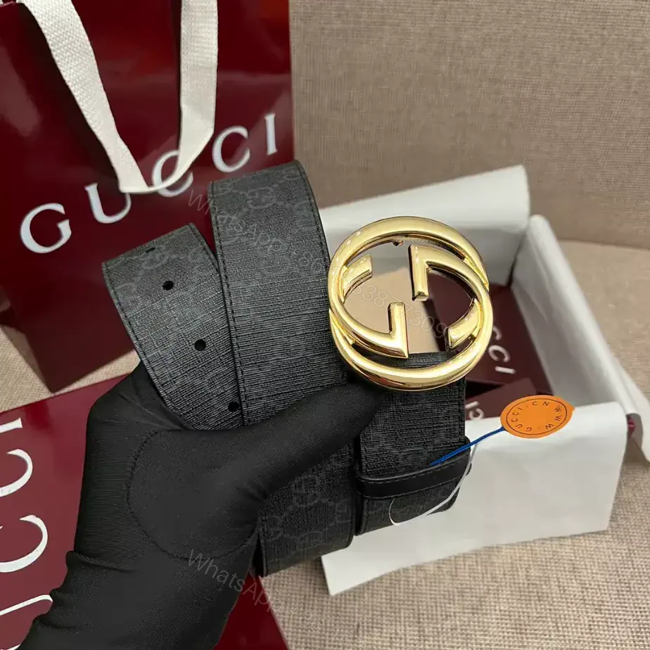 GUCCI BELT WITH INTERLOCKING G BUCKLE 4CM – B109 — view 1