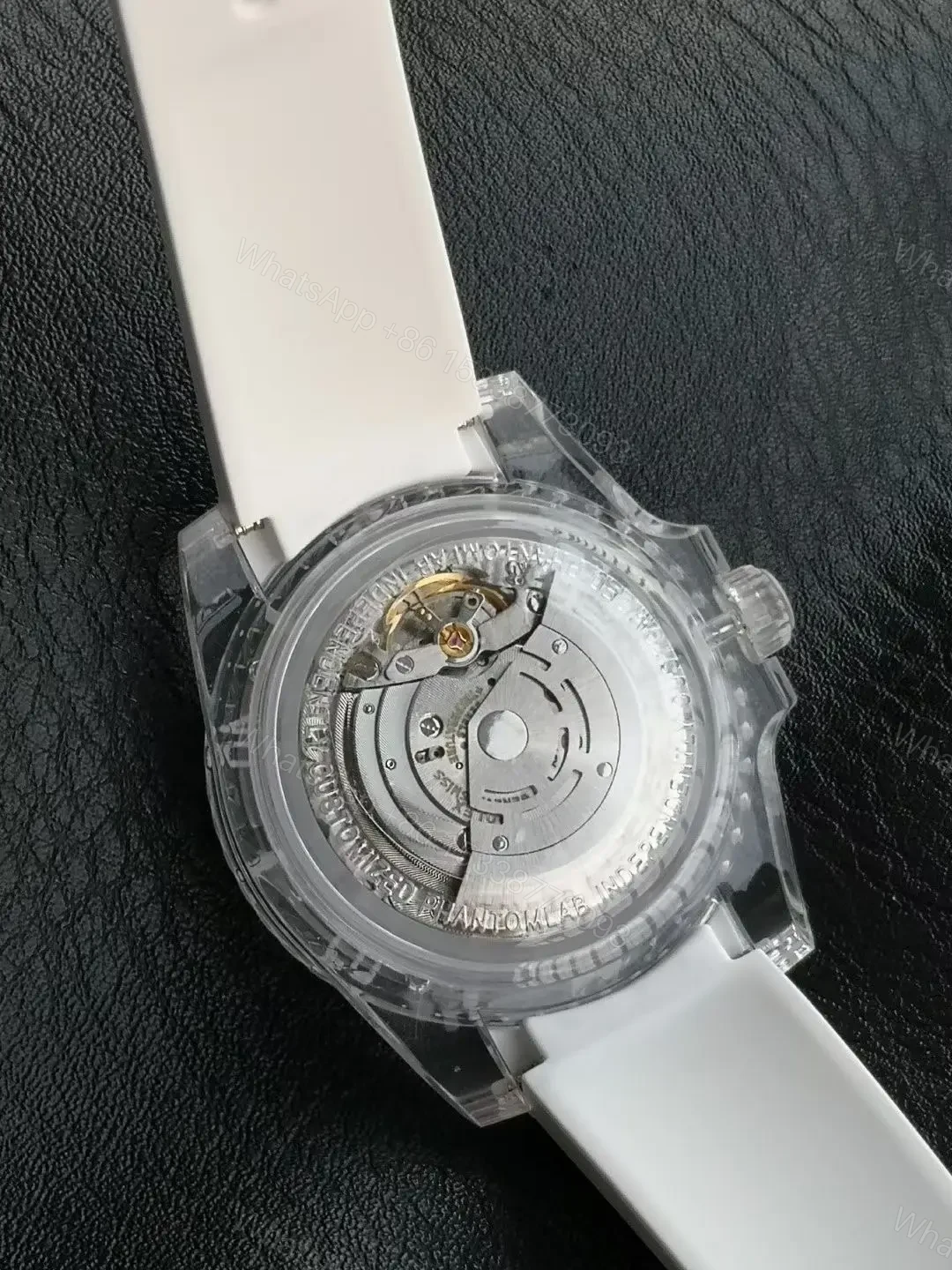 View 9 of Premium Rolex Submariner Date Phantomlab Starry Night replica 40MM White Rubber Strap Edition RG-SUB-PHANTOMLAB-STARRY-NIGHT-WHITE-RUBBER-40