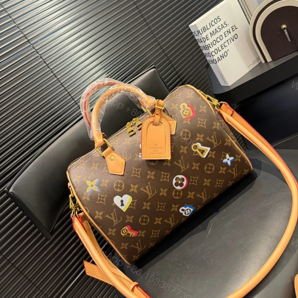 View 2 of Louis Vuitton Speedy Bandoulière 30 In Monogram Canvas Brown 30Cm