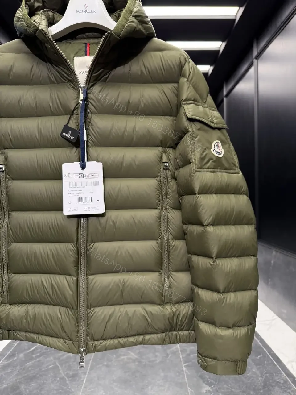 View 6 of Olive Puffer Jacket: Technical Warmth, Luxe Details, Outdoor-Urban