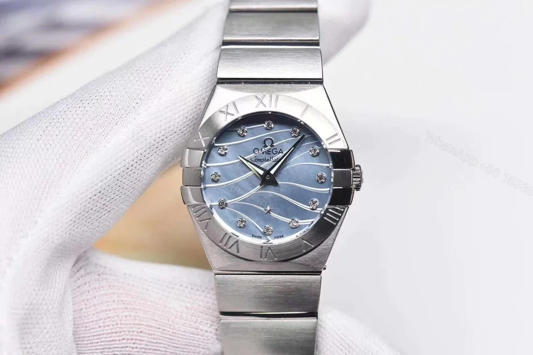 Omega Constellation Ladies 27mm Two Tone Diamond Silver Dial Quartz Watch OMG-CONST-LADY-27MM-TWOTONE-DIAMOND-12315276055004 — view 1