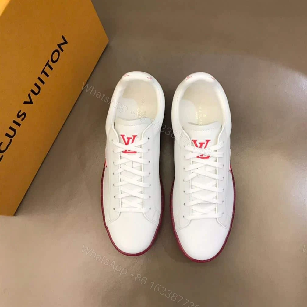 View 4 of Louis Vuitton Luxembourg Samothrace Trainers In Rouge – LSVT273