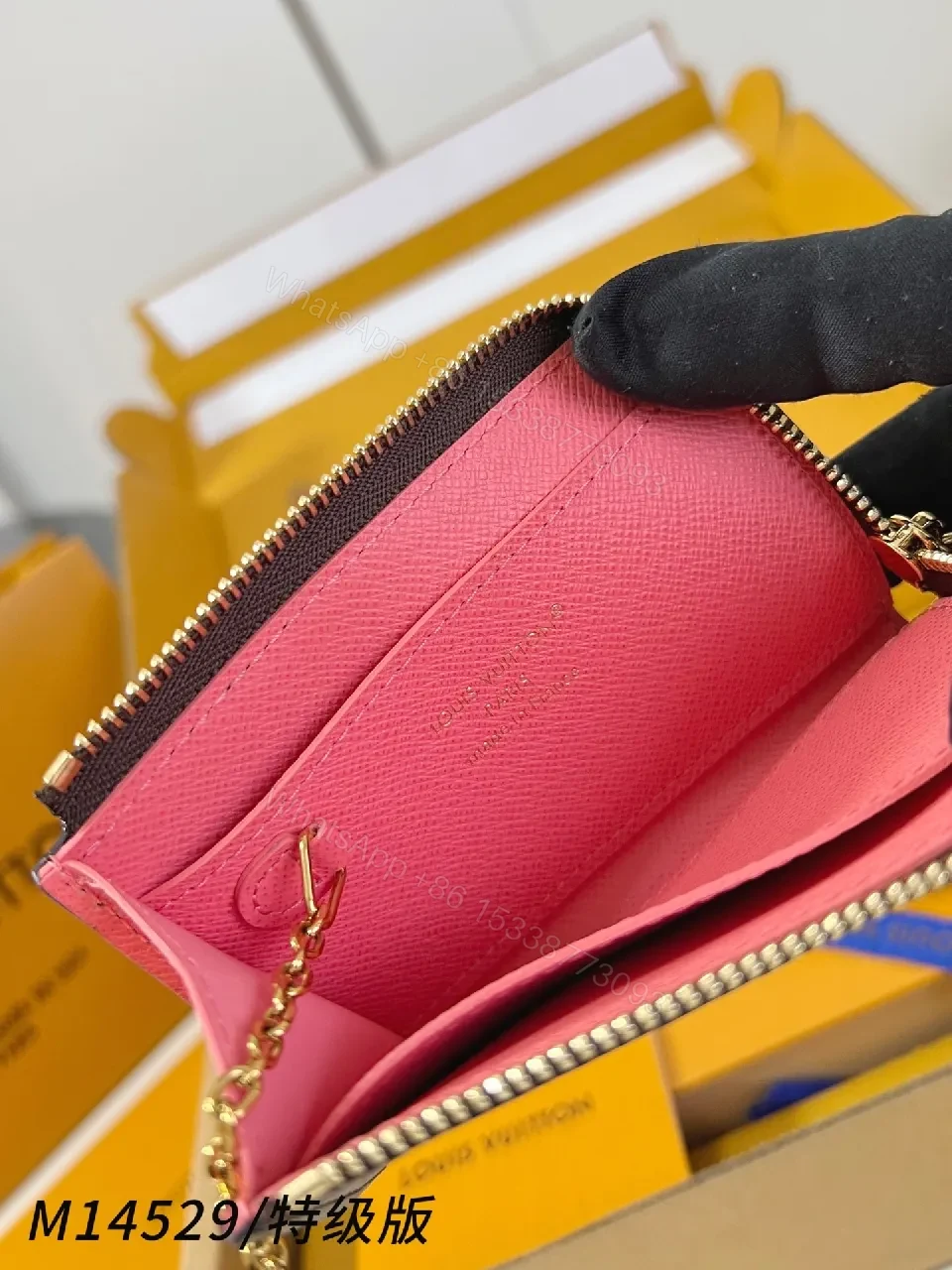 View 5 of Monogrammed Compact Leather Wallet: Slim Luxury Cash Cardholder