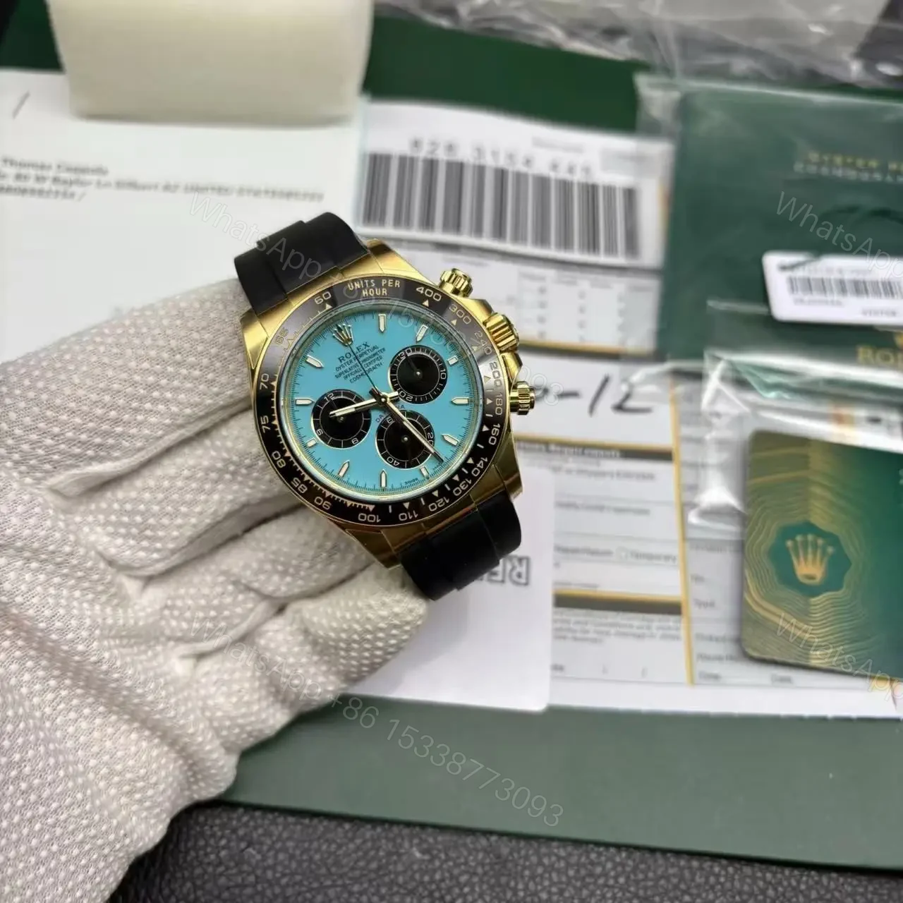 View 8 of Superclone Rolex Daytona 40 mm 126518LN Tiffany Dial
