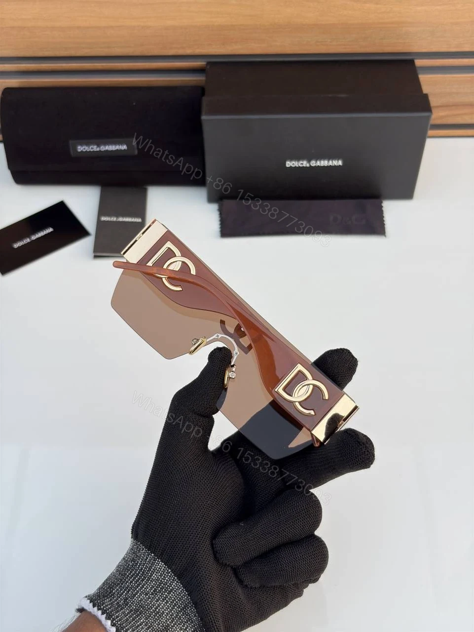 View 4 of First Copy Dolce Gabbana 2234 Brown Sunglasses