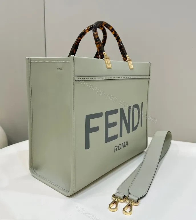 View 3 of Fendi Roma Structured Tote: Logo-Forward Luxury Tote