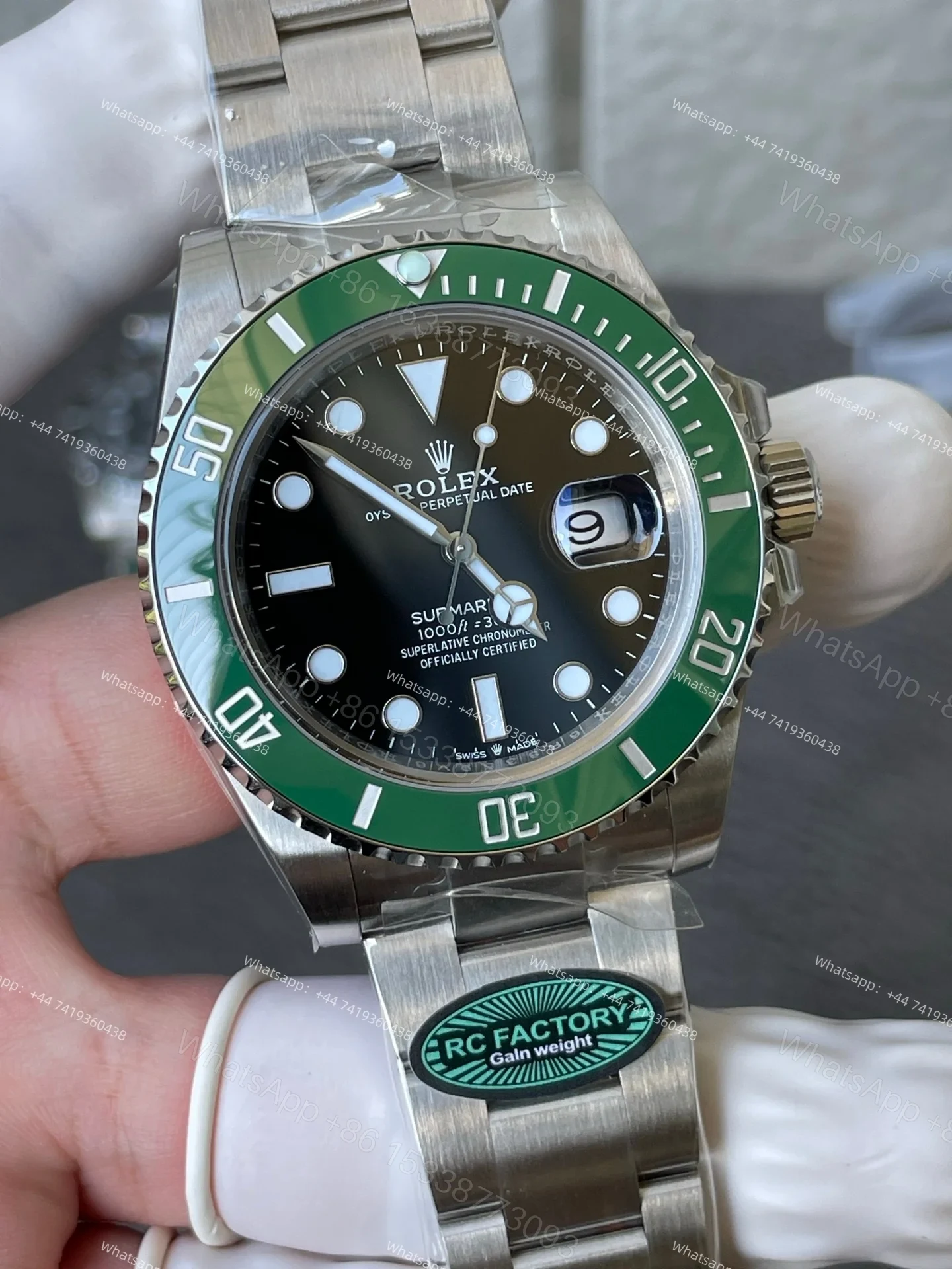 View 6 of Rolex Super Clone Watches 1:1 Starbucks Submariner M126610LV 3235 Movement