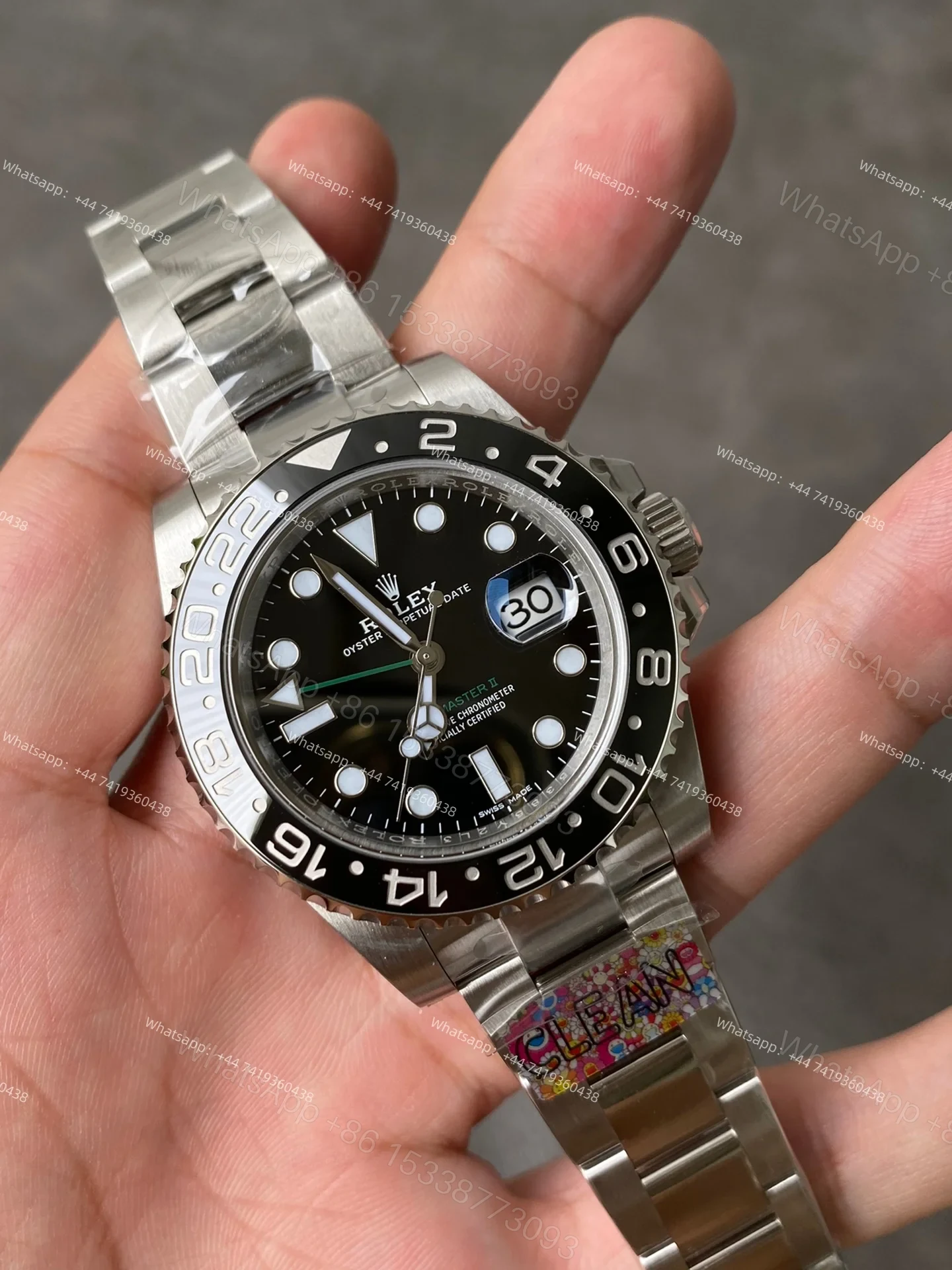 View 3 of Rolex Super Clone Watches 1:1 Black GMT-Master II 116710LN 3186 Movement