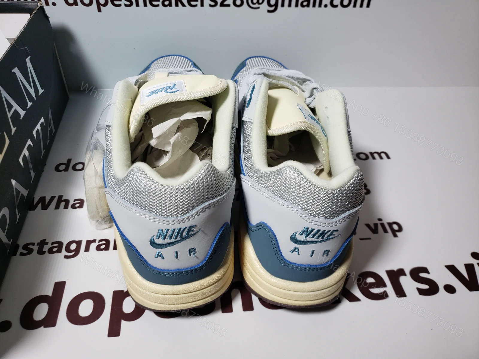 View 6 of Patta x Nike Air Max 1 "Aqua Noise" DH1348-004