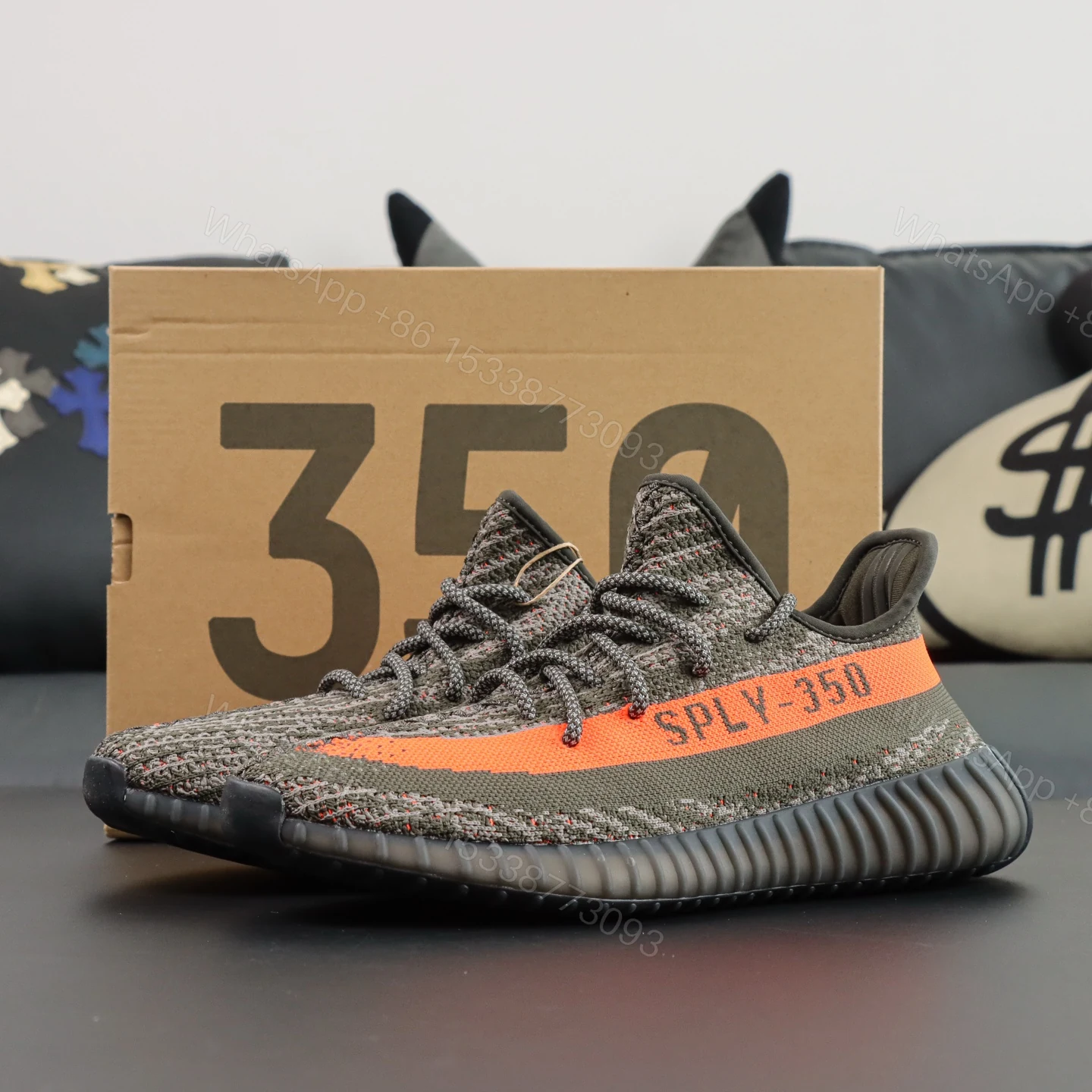 Yeezy Boost 350 V2 Carbon Beluga reps — view 1