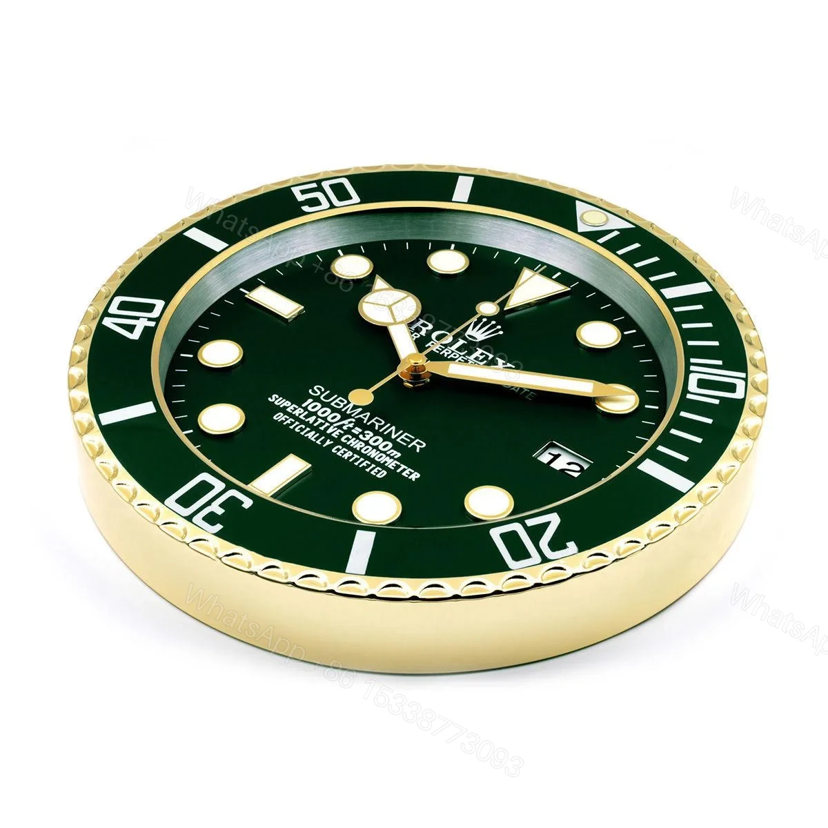 View 2 of ROLEX WALL CLOCK – SUBMARINER GREEN GOLD