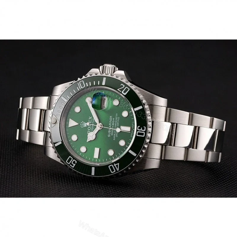 View 5 of Replica Rolex Submariner Green Dial 1454069
