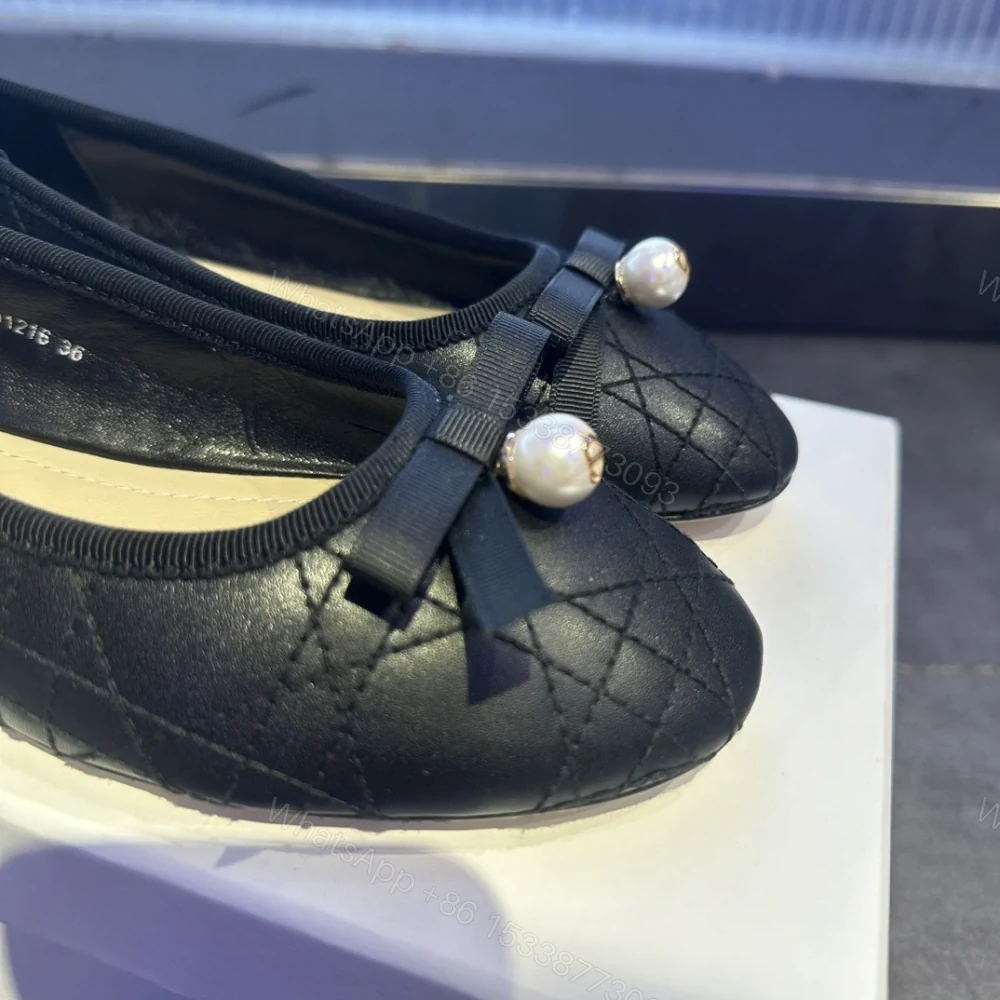 View 4 of 高仿Dior*Ballet系列KCB877圓頭套腳休閒單鞋黑色免檢版
