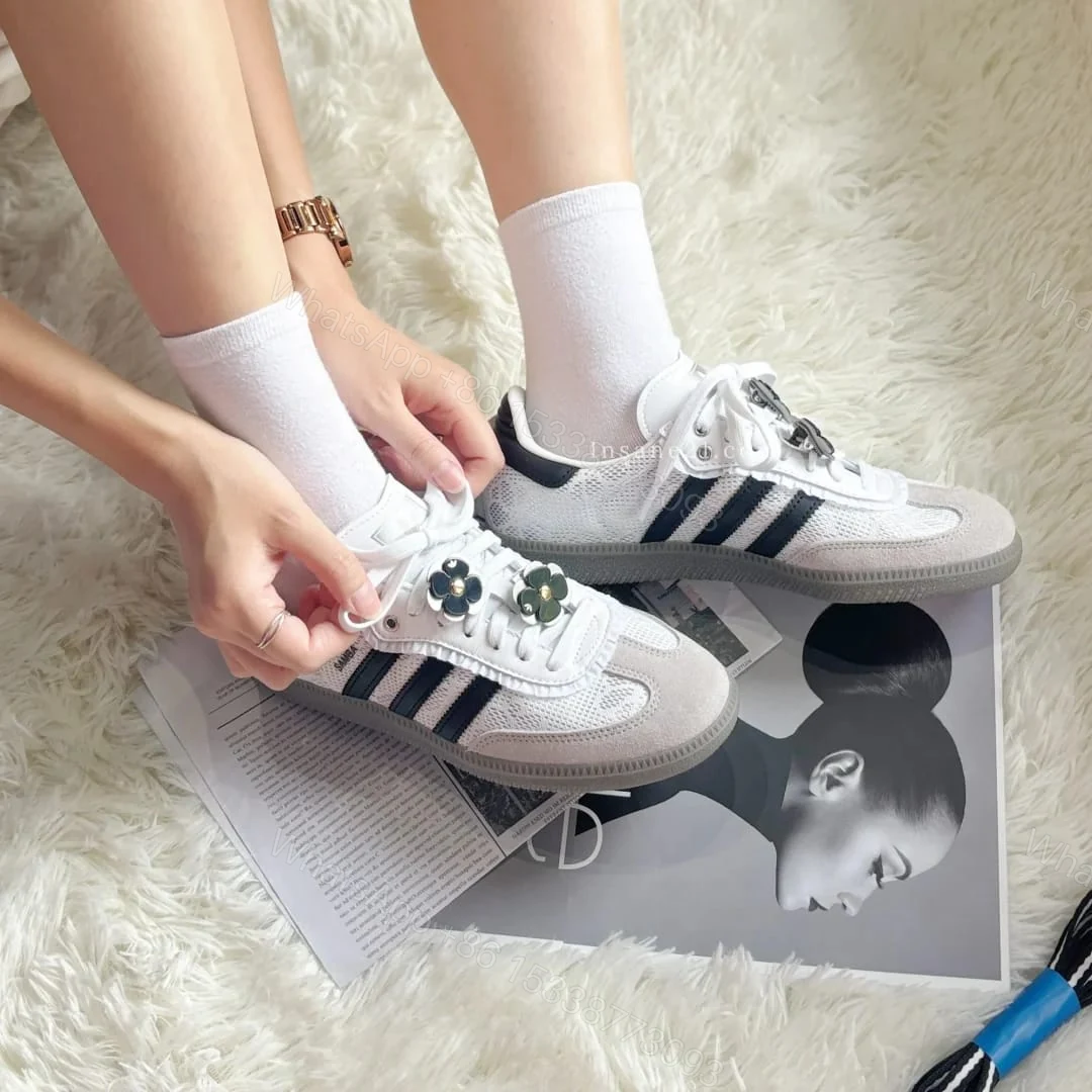 View 3 of FIRST COPY Adidas Samba OG Lace Flower For Girls