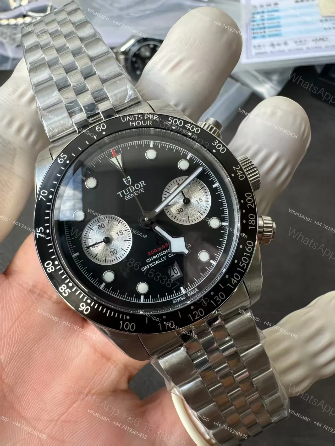 View 9 of Tudor Super Clone Black Bay Chronograph M79360N-0013 Black Dial