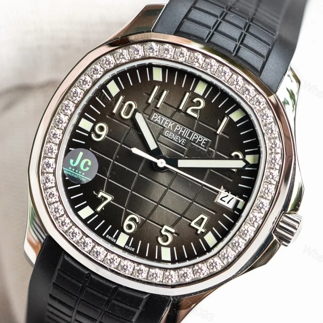 View 3 of Patek Philippe Aquanaut Diamond Bezel Watch Black Rubber Strap Ultimate 40MM PP-AQUANAUT-40-DIA-BEZEL-BLK-RUB