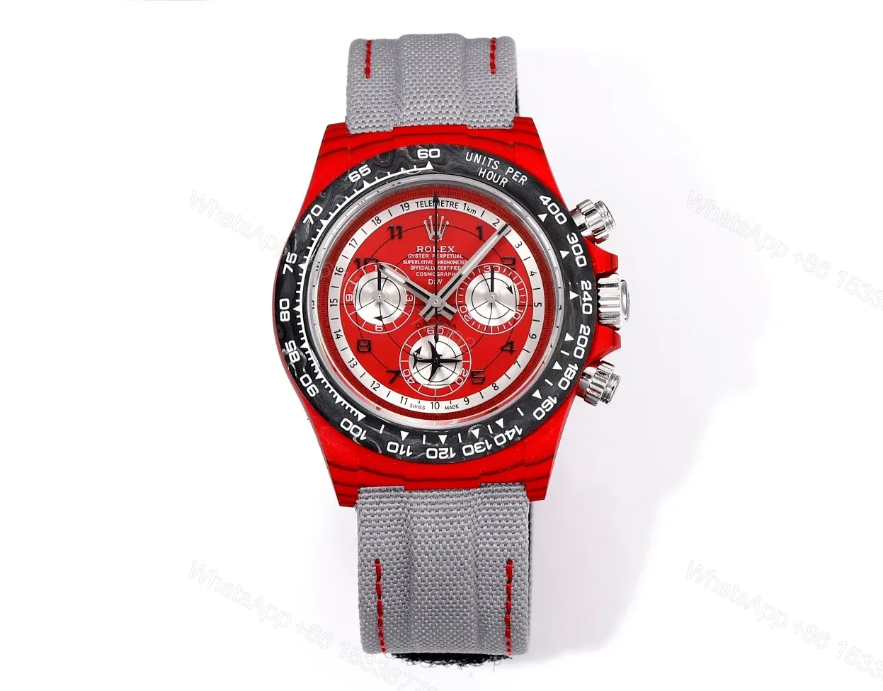 BL Factory Clean Factory TW Rolex Daytona Carbon Fiber Red Watch — view 1