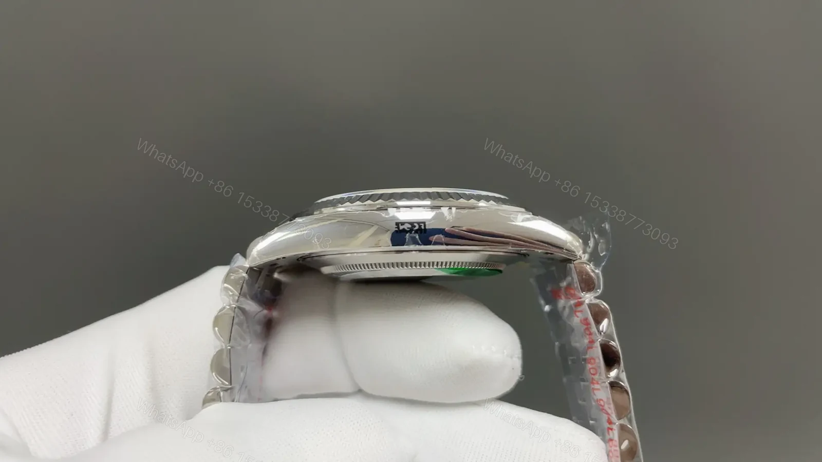 View 5 of Rolex Datejust 36 126234 Blue Dial Fluted Bezel Jubilee Bracelet Watch 126234-0017