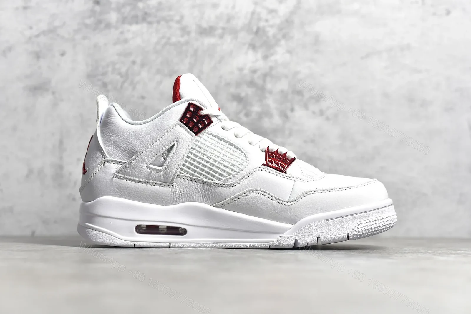 View 3 of Air Jordan 4 Red Metallic Reps