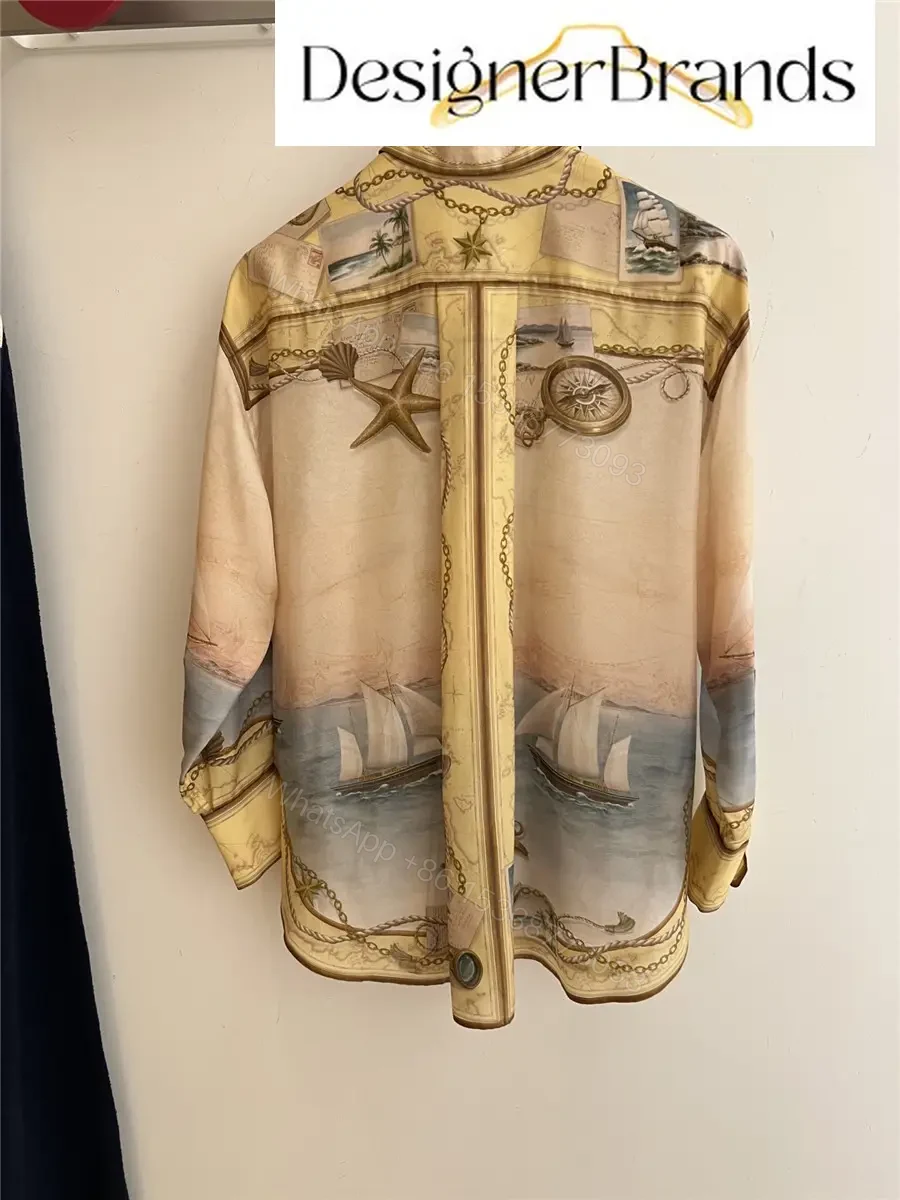 View 3 of Zimmermann Scarborough Relaxed Silk Shirt Set