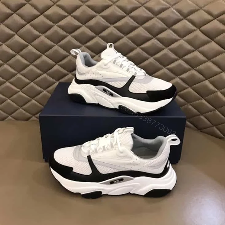 View 2 of B22 SNEAKER TECHNICAL MESH WITH AND CALFSKIN – CD115