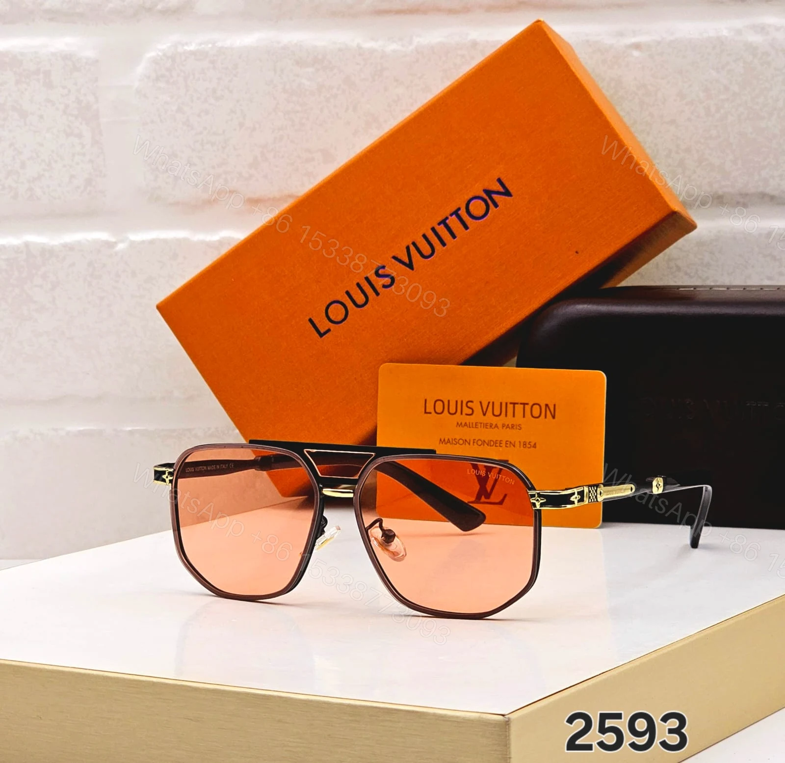 View 5 of Louis Vuitton 2593 Square Aviator Black-Grey