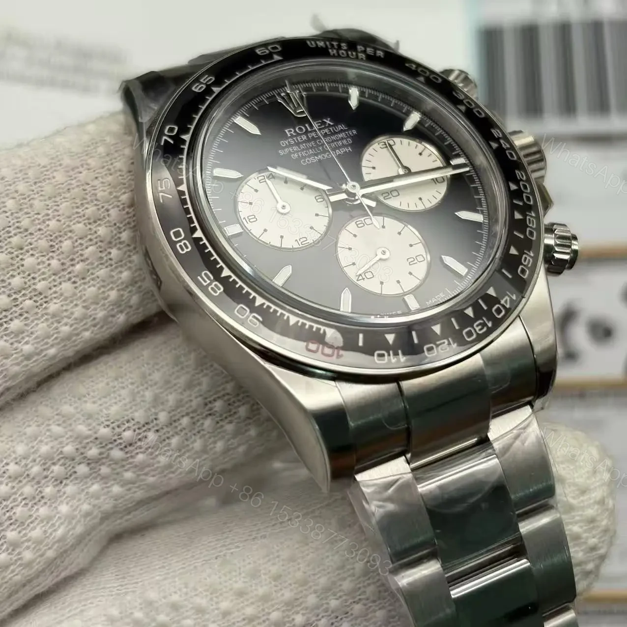 View 5 of Replica Rolex New White Gold Daytona 100 Years of Le Mans